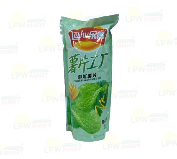 Leshu Classic Plain Potato Chips Green