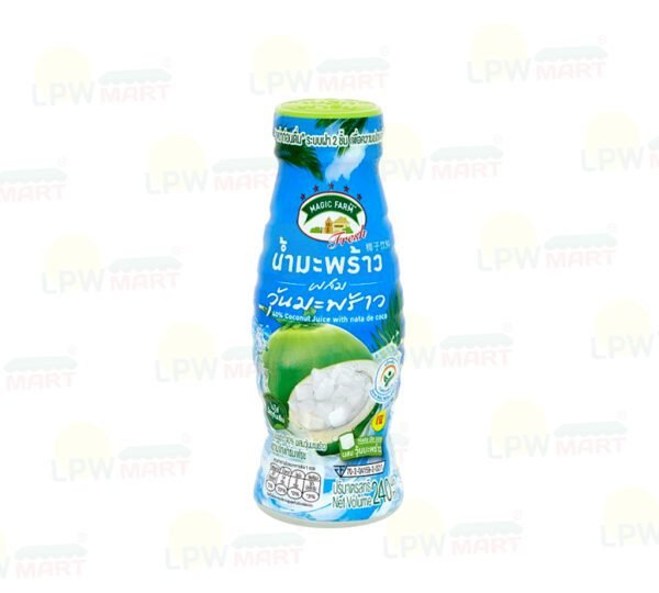 MAGIC FARM Fresh 40% Coconut Juice with Nata de Coco 240ML