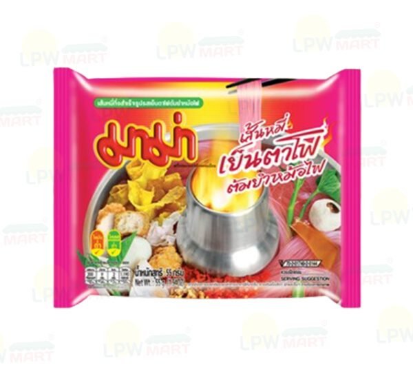 Mama Instant Rice Vermicelli Yentafo Tom Yum Moh Fai 55g